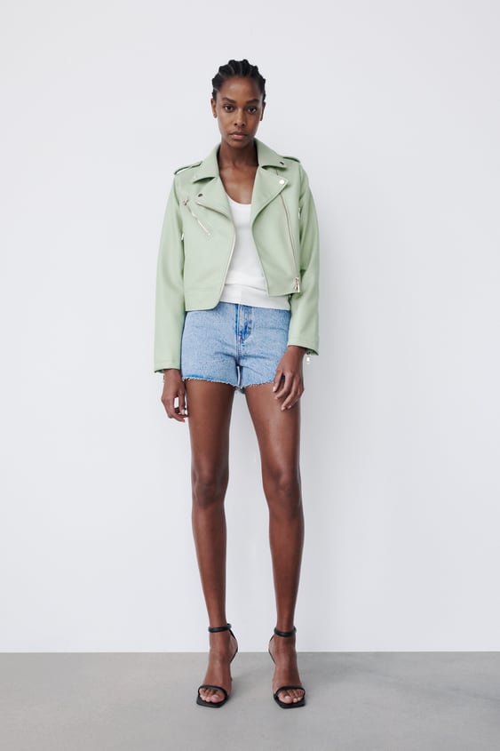 FAUX LEATHER JACKET
