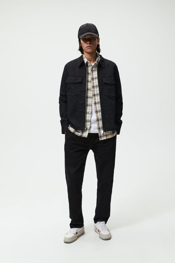 ZIPPERED OVERSHIRT