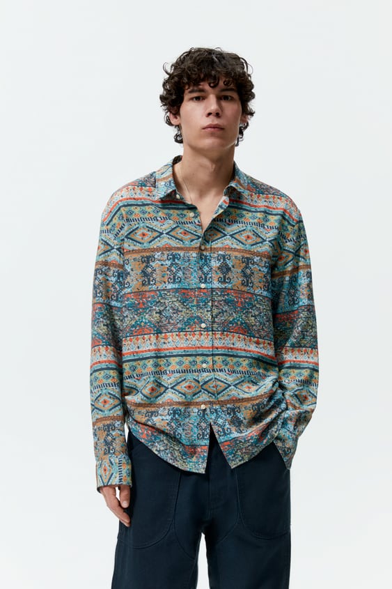 GEOMETRIC PRINT SHIRT