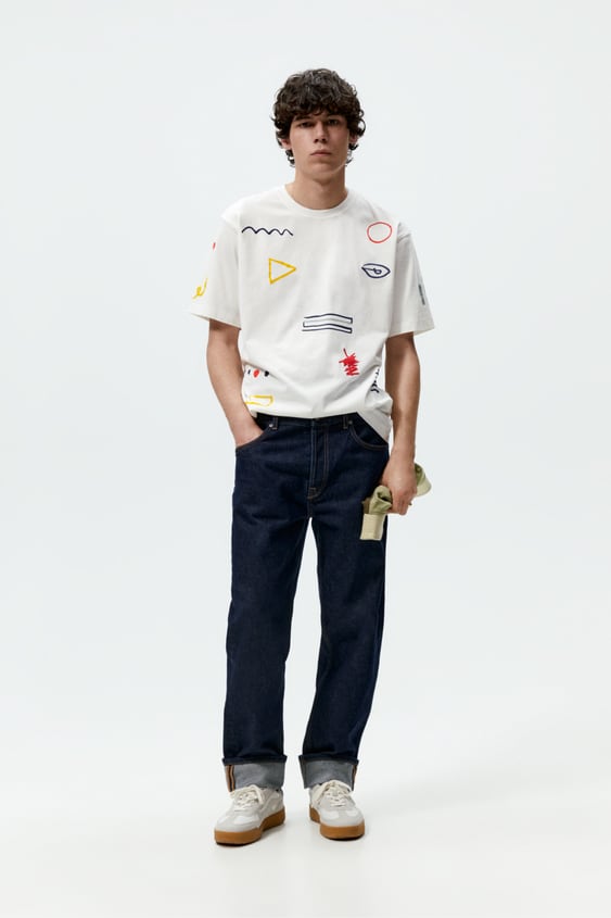 ABSTRACT PRINT T-SHIRT