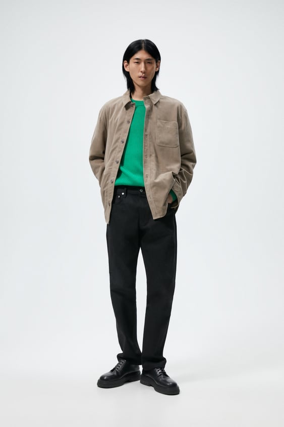 SUEDE OVERSHIRT