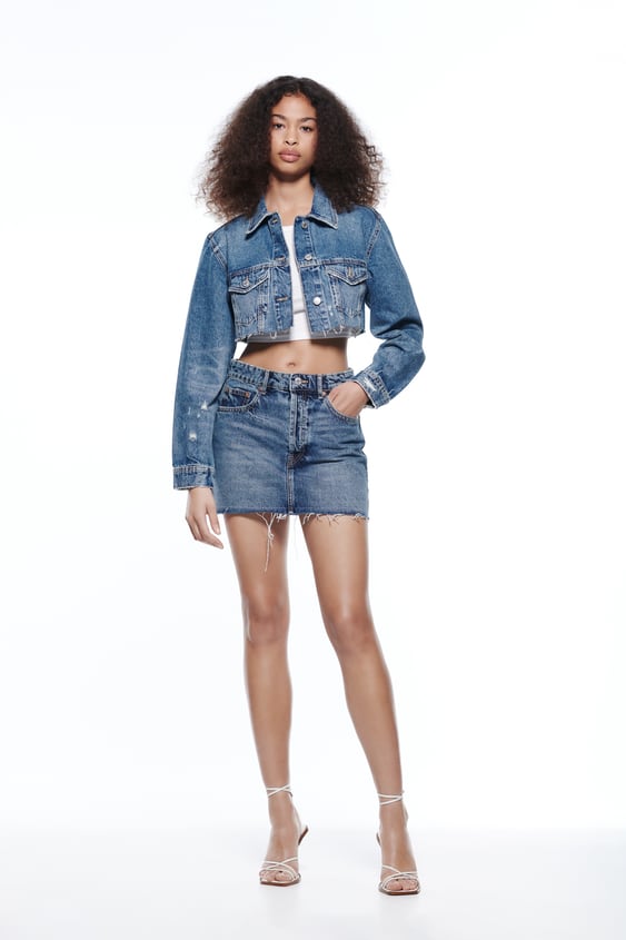 CROPPED DENIM JACKET