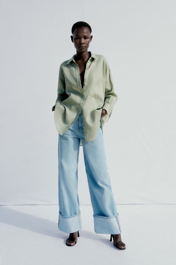 LINEN SHIRT WITH POCKETS