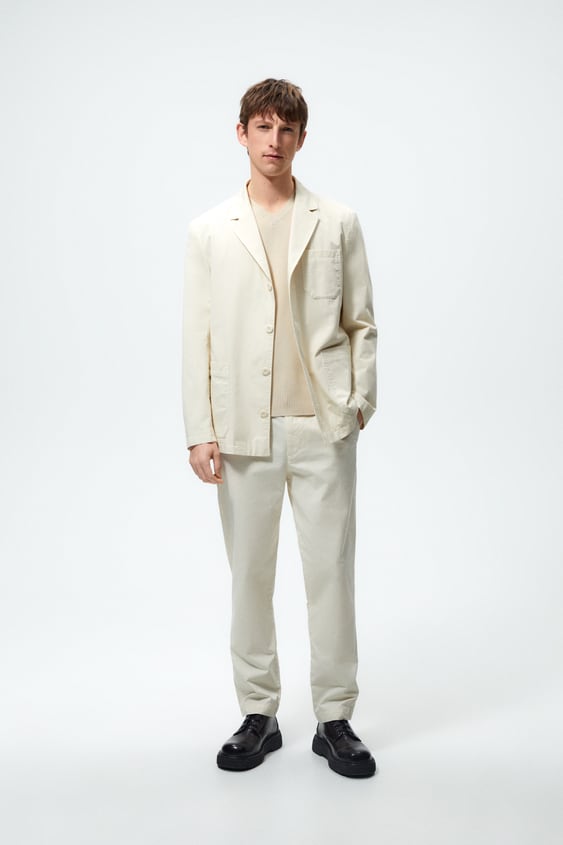 WASHED COTTON BLAZER