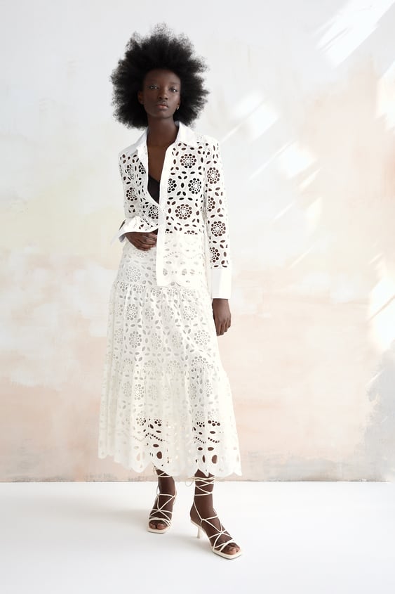 OPENWORK EMBROIDERY SHIRT