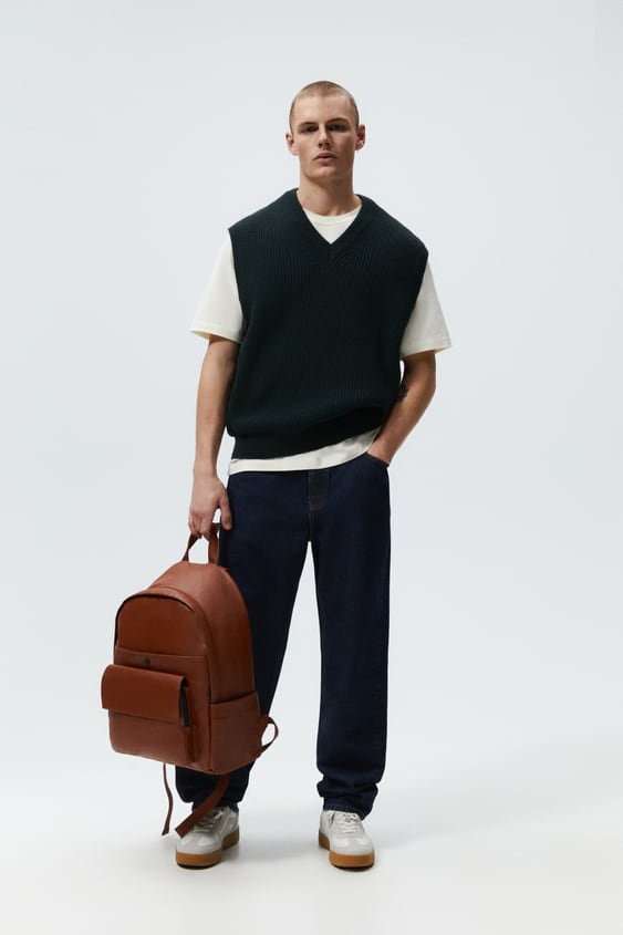 RUBBERIZED CANVAS BACKPACK