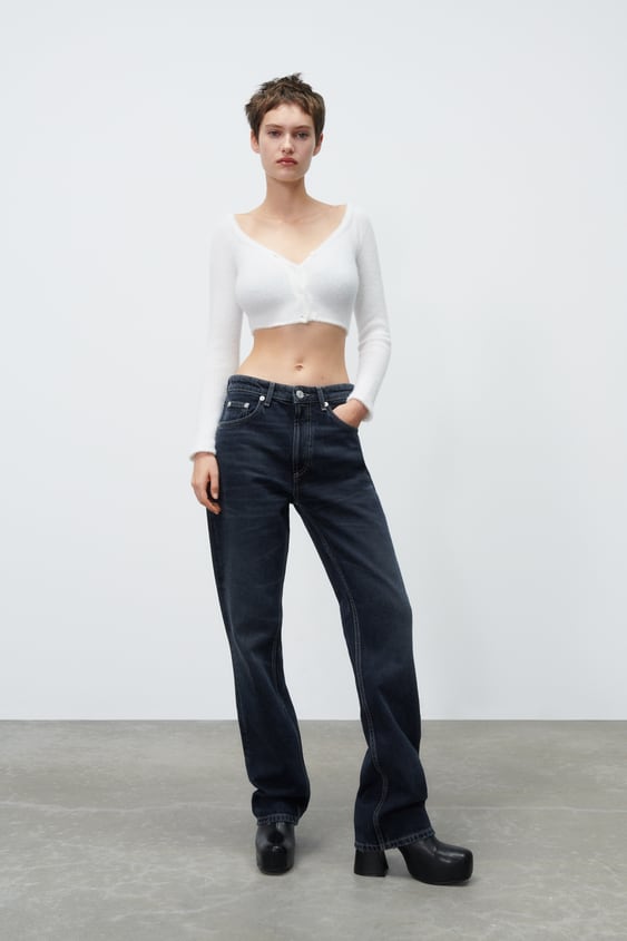SOFT FEEL CROP CARDIGAN