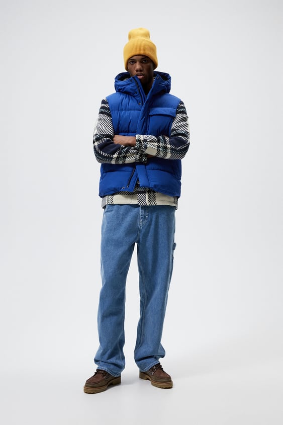 HOODED PADDED VEST