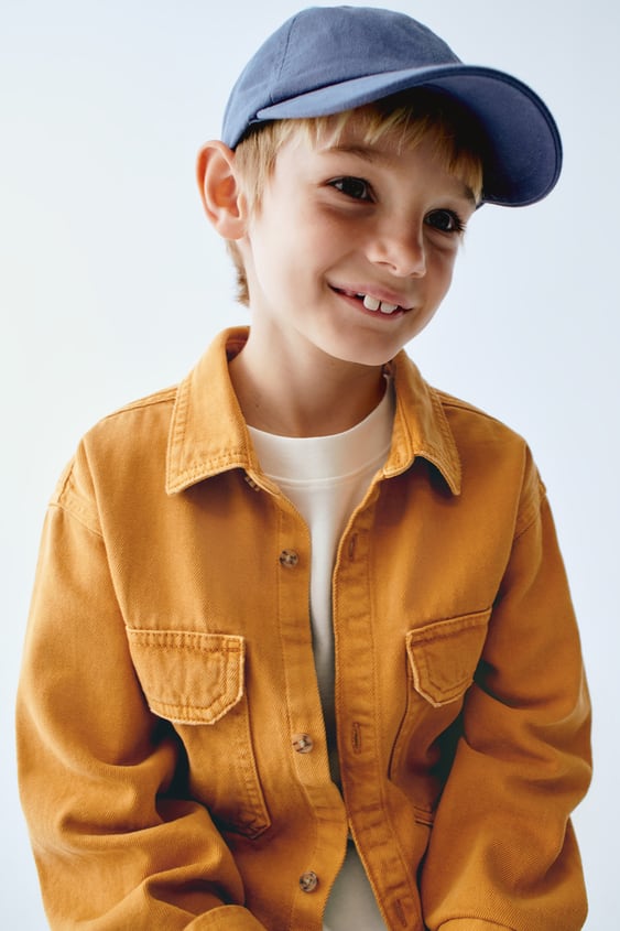 SOLID COLOR DENIM TWILL OVERSHIRT