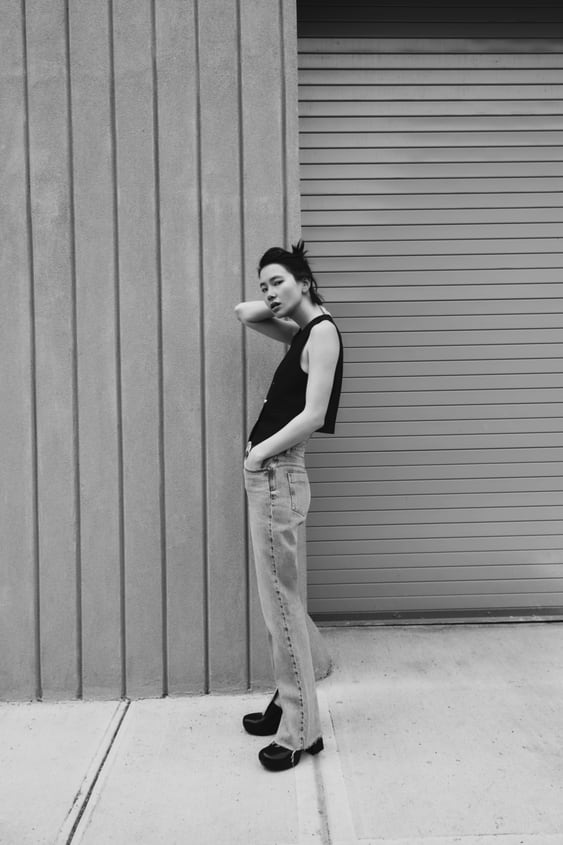 PEARL APPLIQU BUTTONED VEST