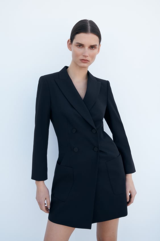 BUTTONED BLAZER DRESS