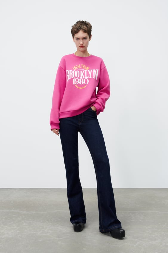 TEXT PRINT SWEATSHIRT