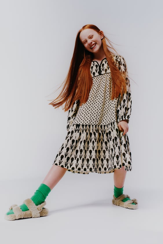COMBINATION DRESS WITH PIPING