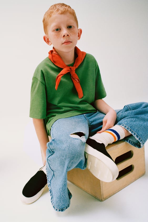 BASIC SLUB THREAD T-SHIRT