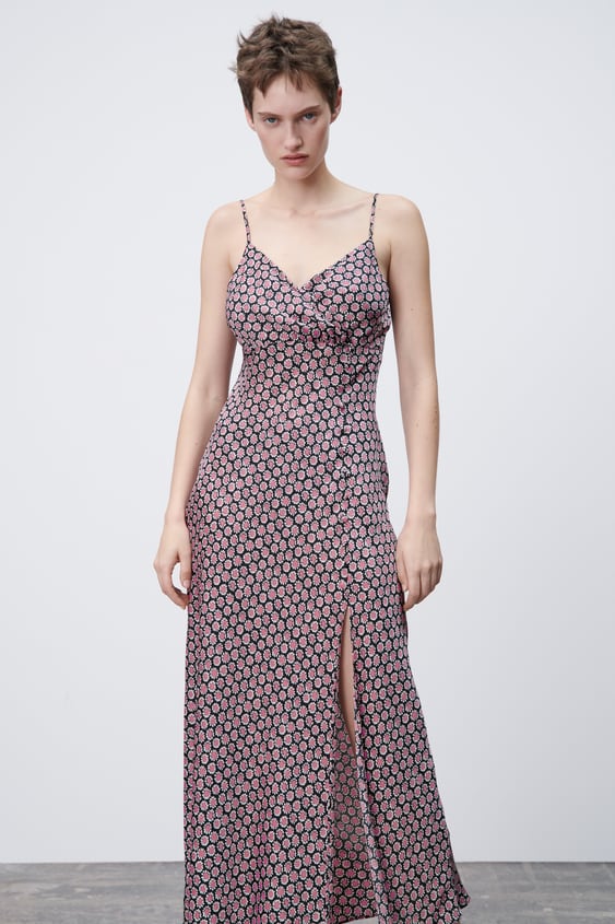 FLORAL PRINT SLIP DRESS