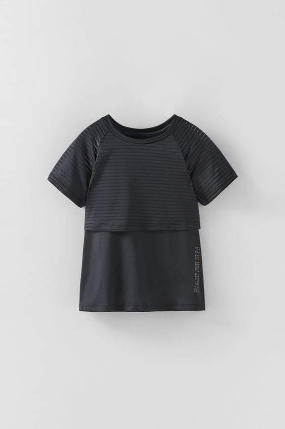 LAYERED STRIPED T-SHIRT
