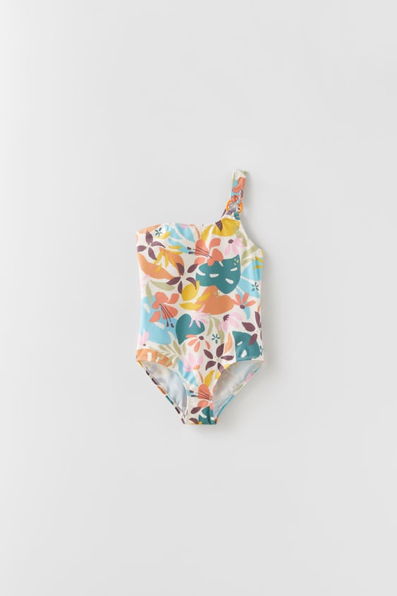 KIDS/ LEAF PRINT SWIMSUIT