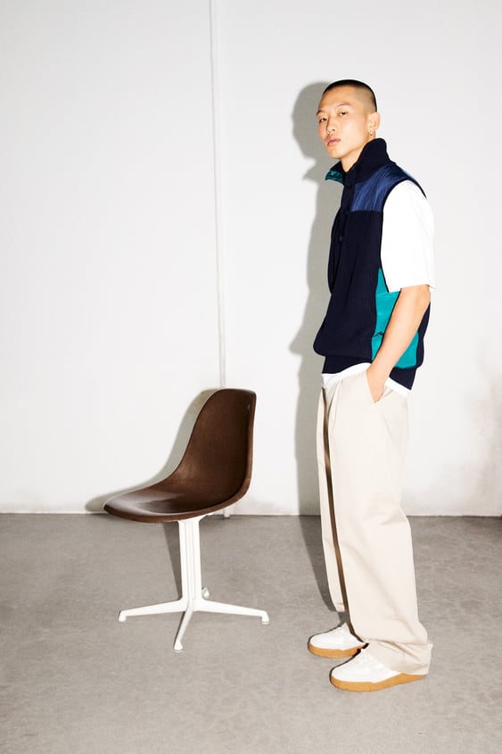 COLORBLOCK KNIT VEST