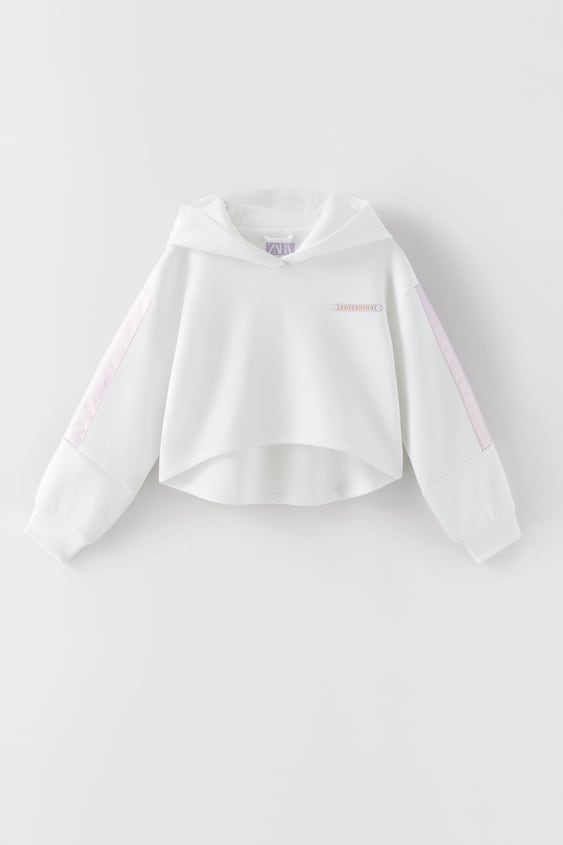 STRIPE DETAIL SPORTY SWEATSHIRT