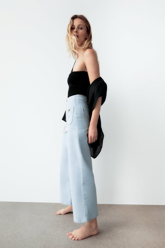 CROPPED Z1975 WIDE LEG BUTTONED JEANS