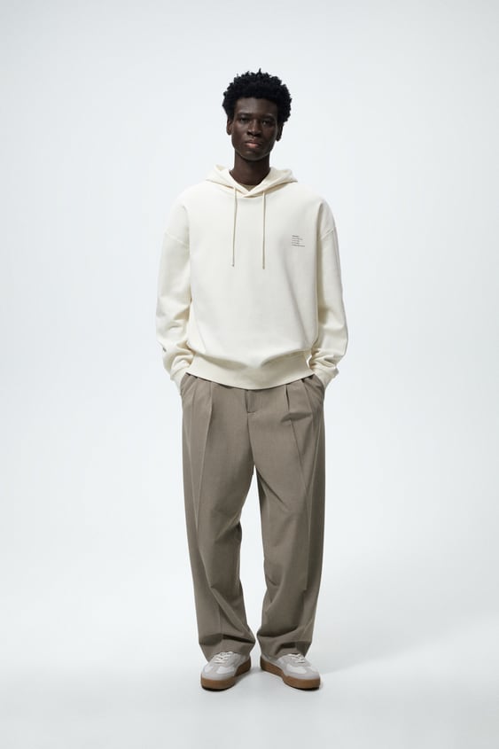 TEXT PRINT SWEATSHIRT