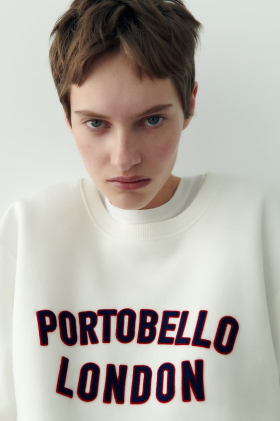 TEXT PRINT SWEATSHIRT