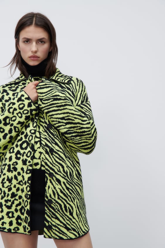 PATTERNED KNIT OVERSHIRT