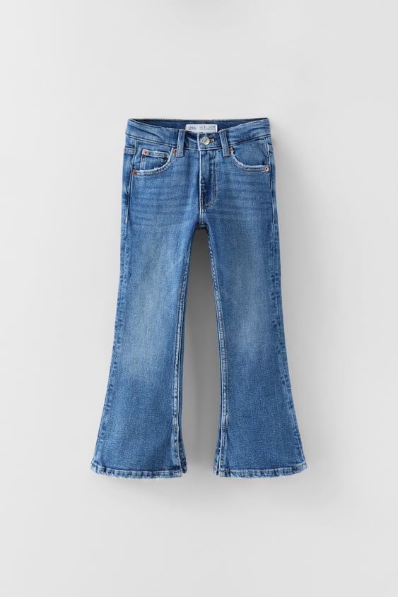 WASHED FLARE JEANS