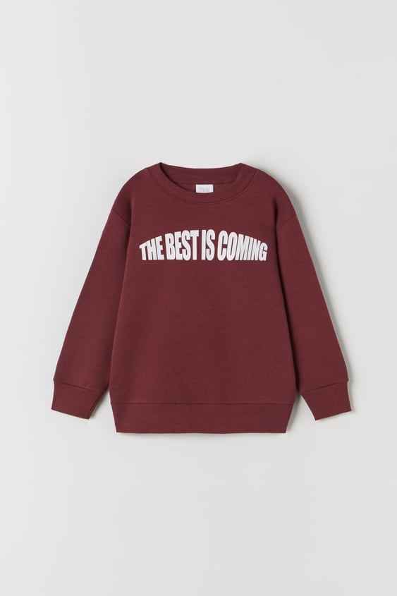 TEXT PRINT SWEATSHIRT