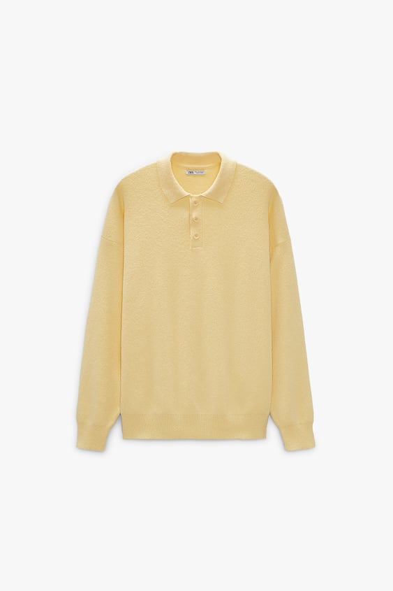 TEXTURED KNIT POLO SHIRT