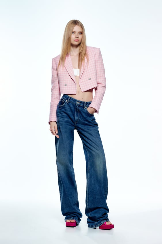 STRUCTURED HOUNDSTOOTH BLAZER