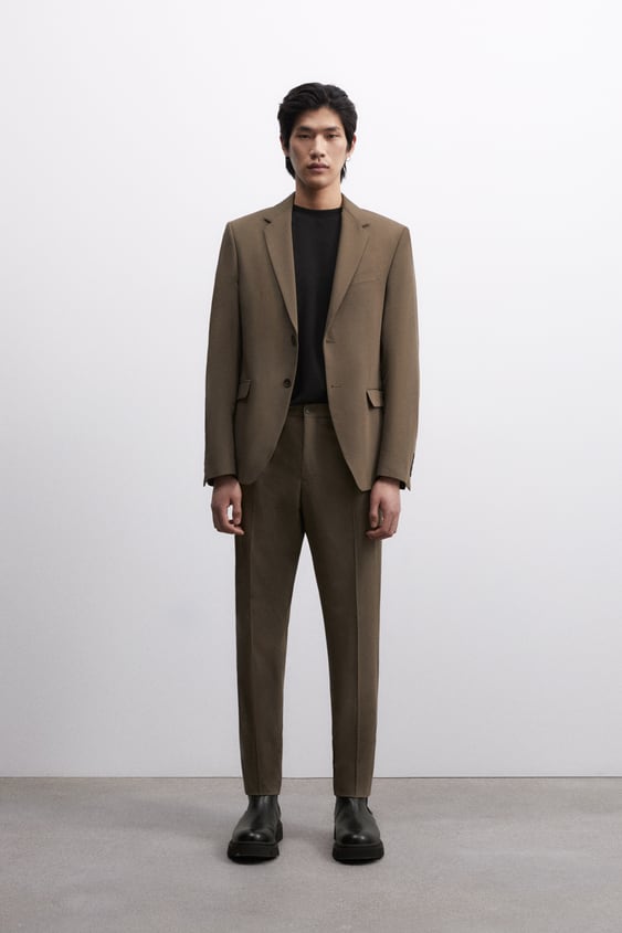 SLIM FIT SUIT PANTS