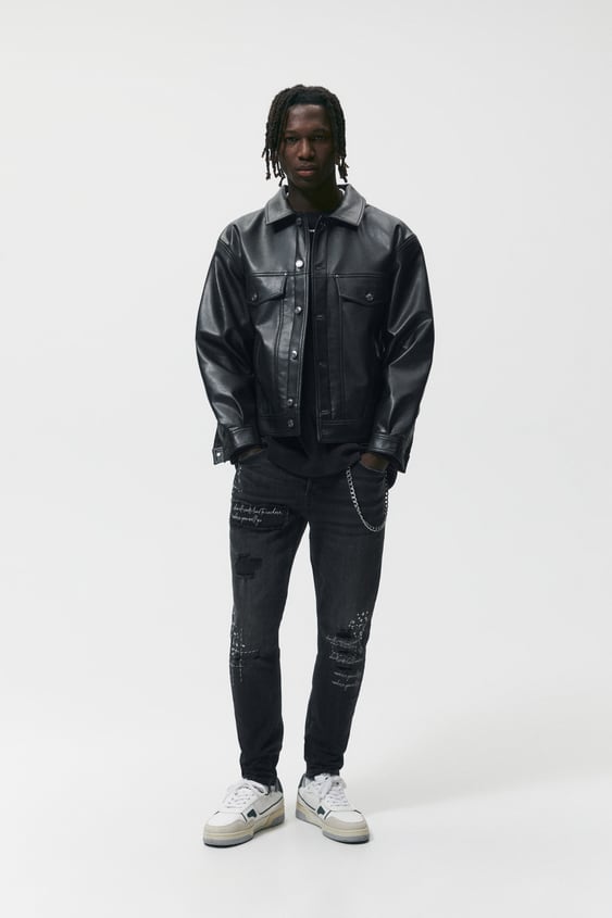 SKINNY JEANS WITH CHAIN