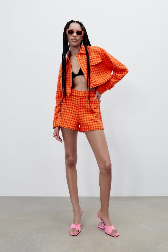 TEXTURED CROP JACKET