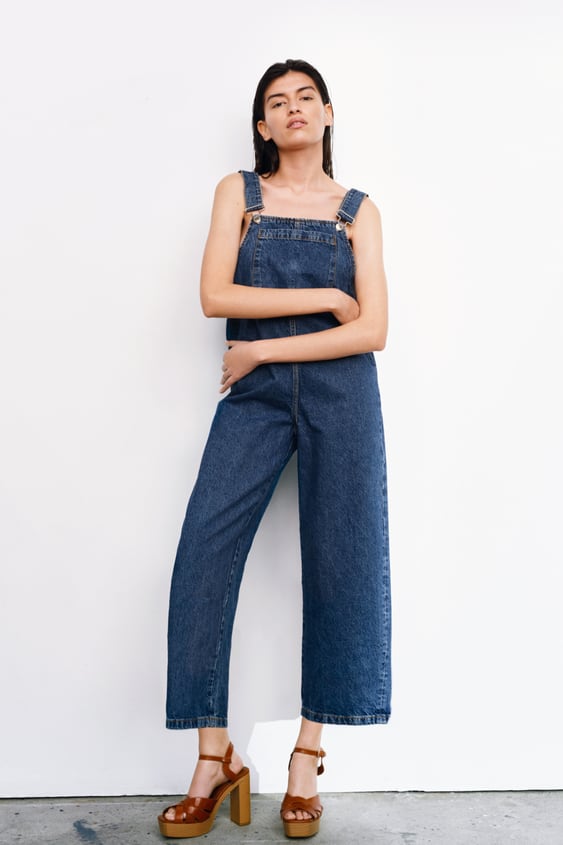 DENIM OVERALL SHORTS