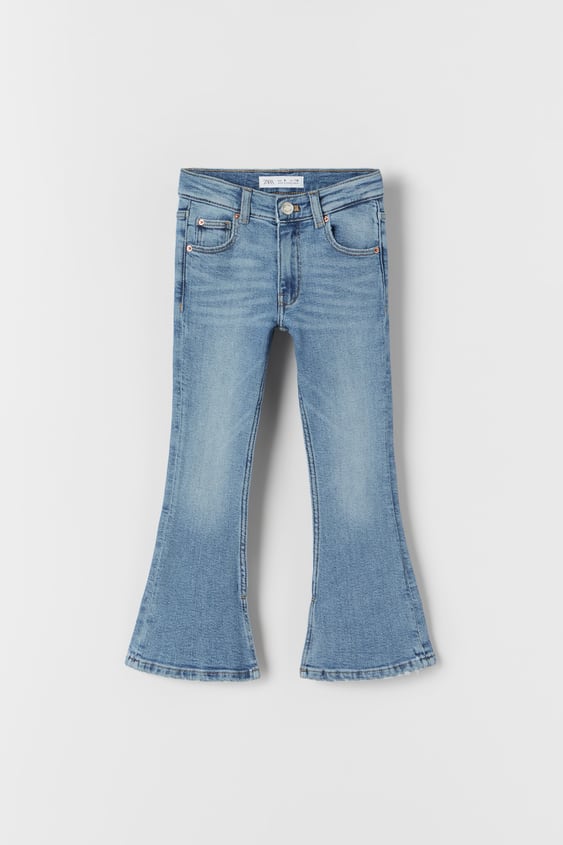 SEAMED FLARED JEANS