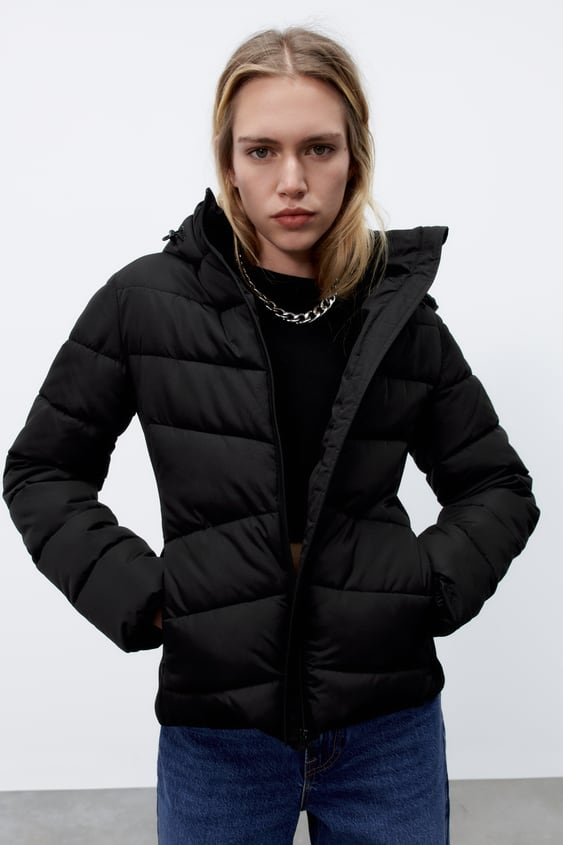HOODED QUILTED JACKET
