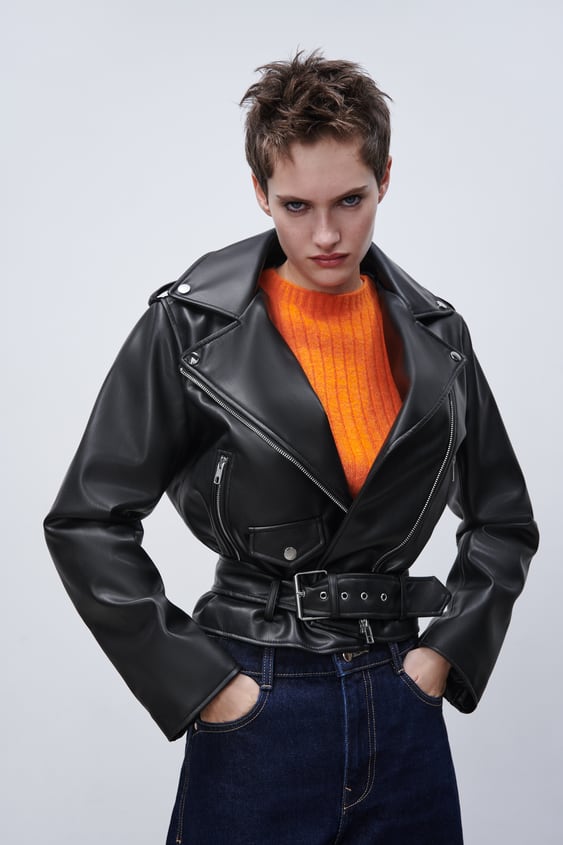 FAUX LEATHER JACKET