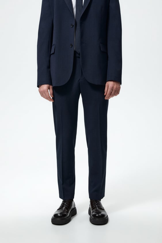 PLAID SUIT PANTS