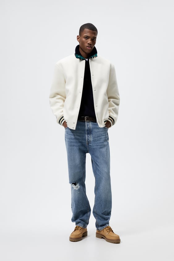 RIB BOMBER JACKET