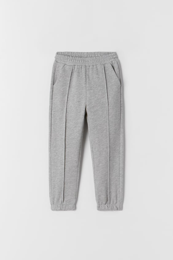 PIPED PLUSH JOGGER PANTS