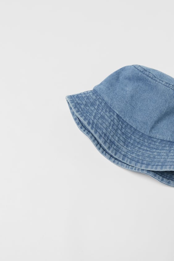 KIDS/ WASHED DENIM BUCKET HAT