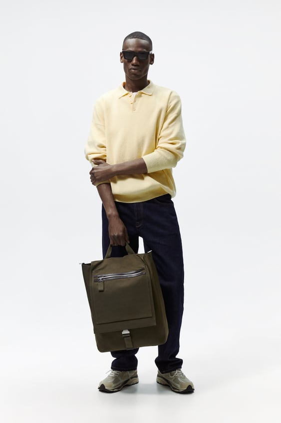 SOFT FLAP FABRIC BACKPACK
