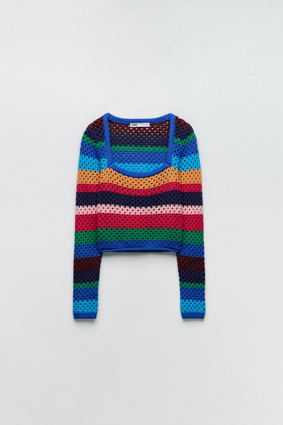 STRIPED KNIT SWEATER