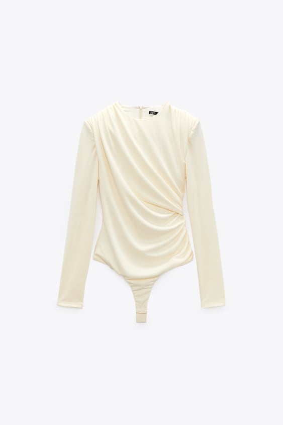 DRAPED BODYSUIT