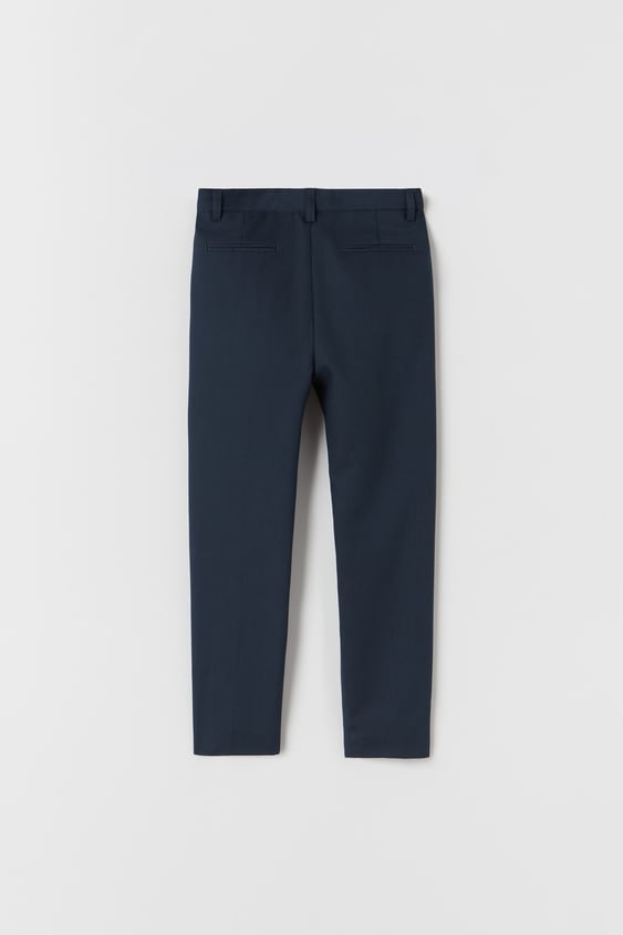 TEXTURED WEAVE SUIT PANTS