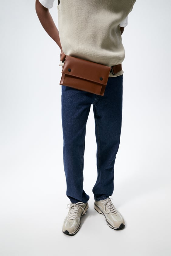 SLIM RUBBERIZED CROSSBODY BAG