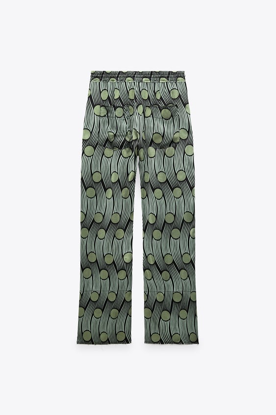 FLOWY PRINTED PANTS
