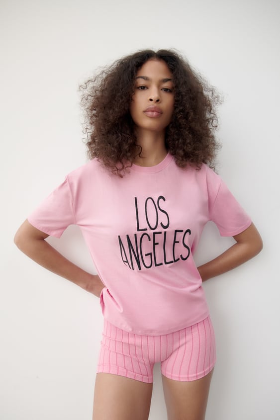 EMBROIDERED TEXT T-SHIRT