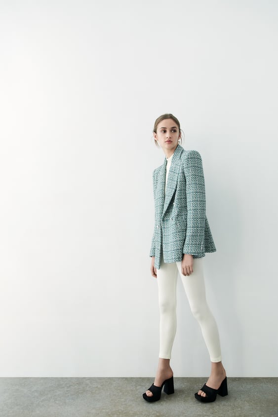 TEXTURED DOUBLE BREASTED BLAZER